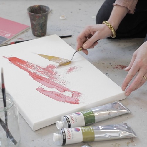 Georgian Oil Colour Introduction Set - Applying Paint