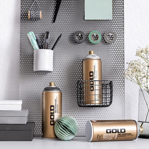 Montana Cans GOLD spray for studio art