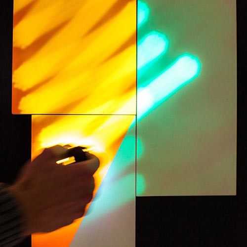 Montana NIGHTGLOW spray under a light pen