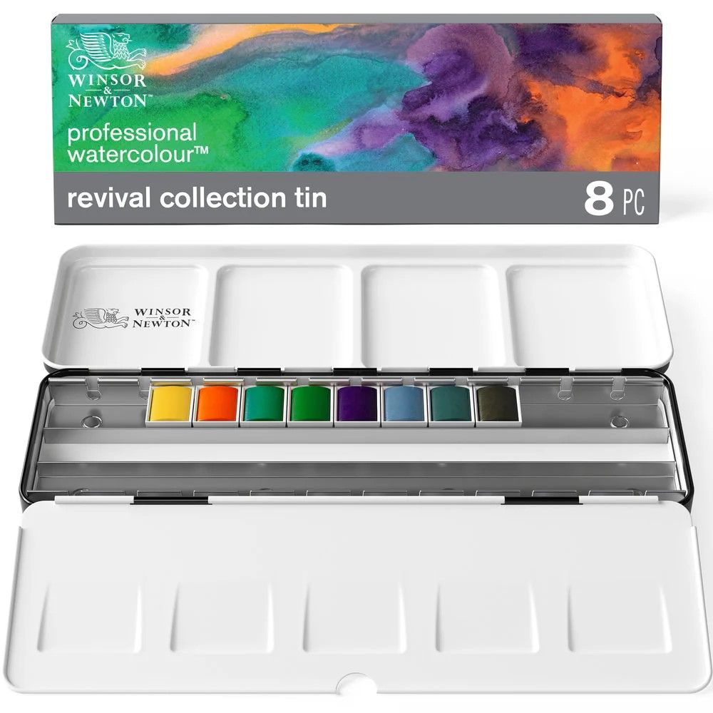 Winsor & Newton Professional Watercolour Revival Collection 8 Half Pans