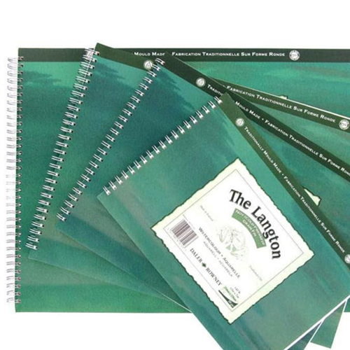 Daler Rowney Langton Watercolour Paper Spiral Pads Cold Pressed/NOT 140lb: 16 x 12in Daler Rowney Langton Watercolour Paper Spiral Pads Cold Pressed/NOT 140lb: 16 x 12in