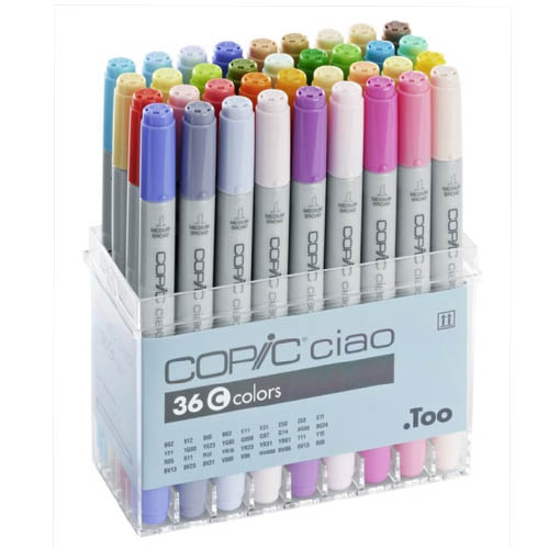 Copic Ciao Markers 36 Piece Set C Copic Ciao Markers 36 Piece Set C