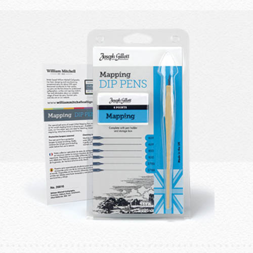 Joseph Gillot Mapping Dip Pen Set