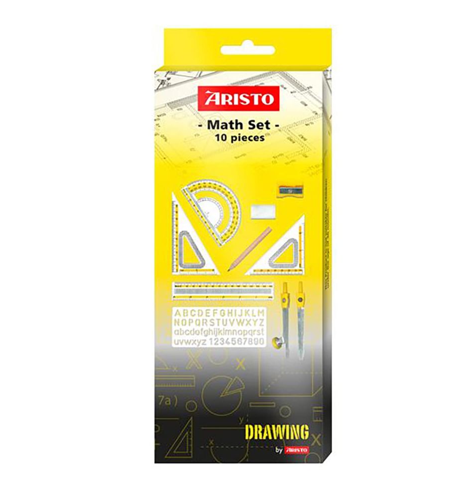 Aristo Maths Set ( 10 Pieces )