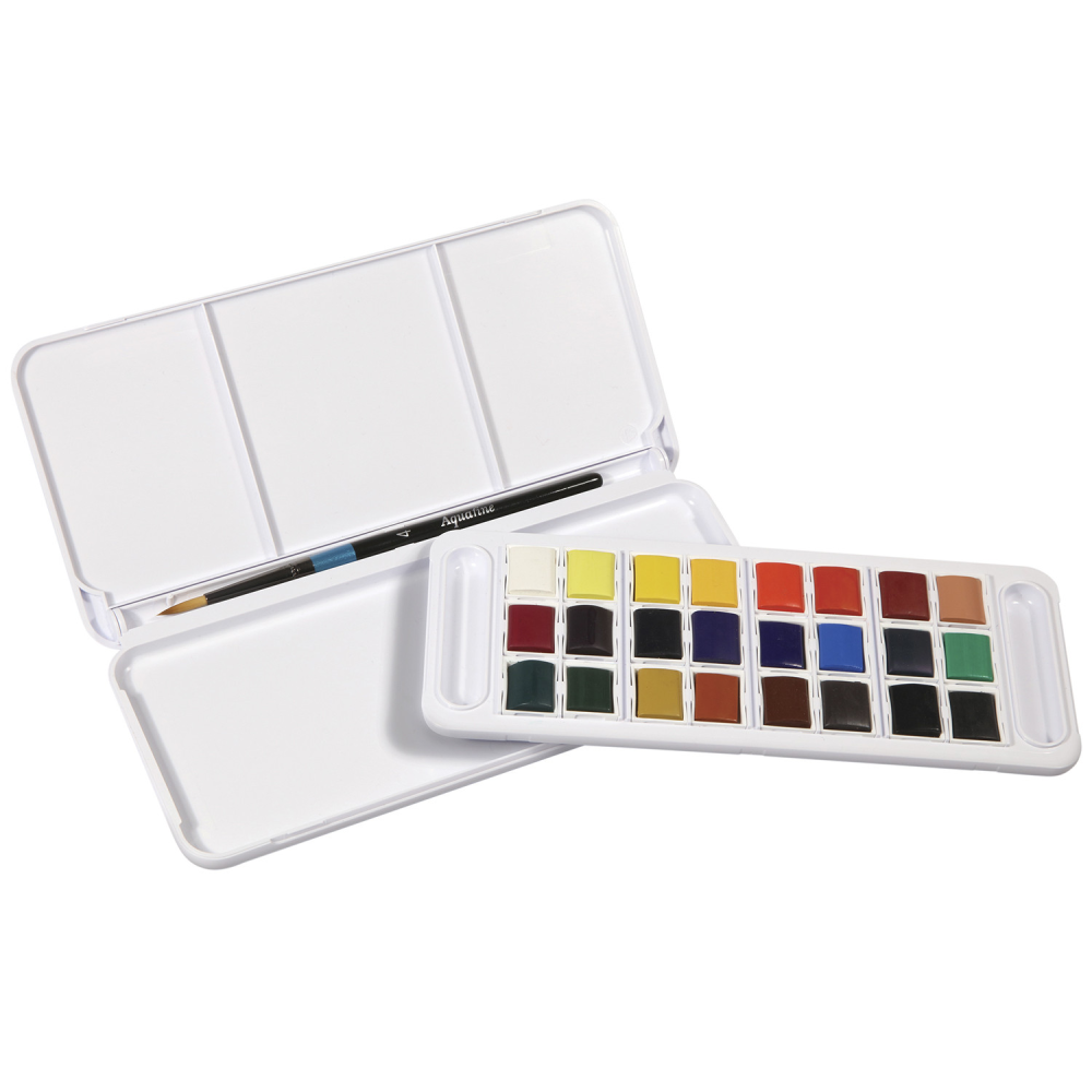 Daler Rowney Aquafine Travel Set 24 Half Pan Set