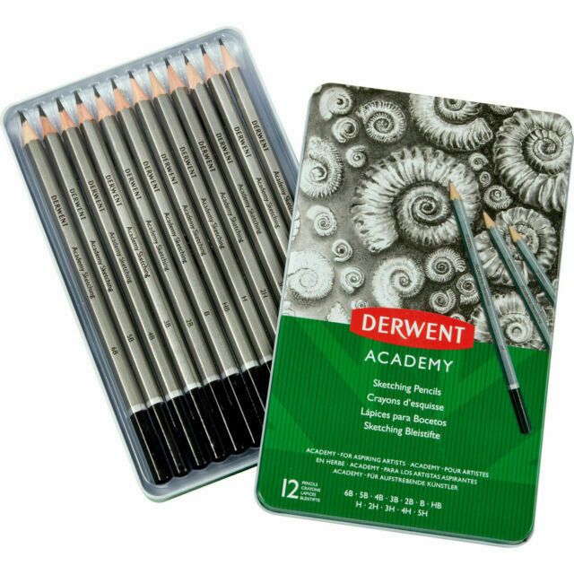 Derwent Academy Sketching Tin Set of 12 Derwent Academy Sketching Tin Set of 12