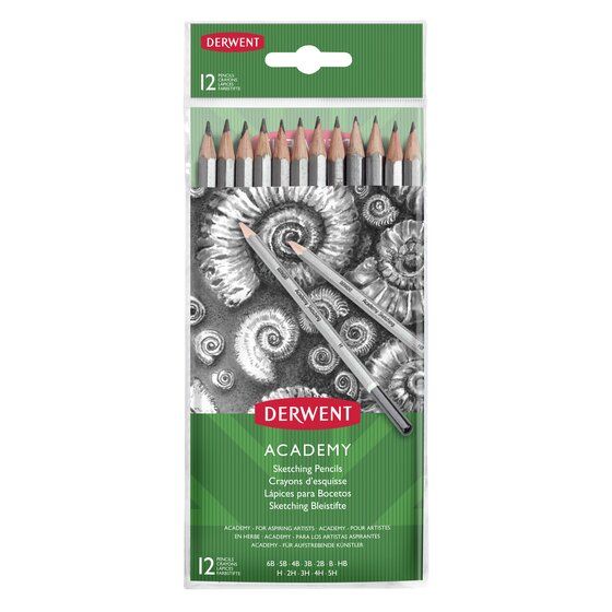 Derwent Academy Sketching Wallet of 12 Derwent Academy Sketching Wallet of 12