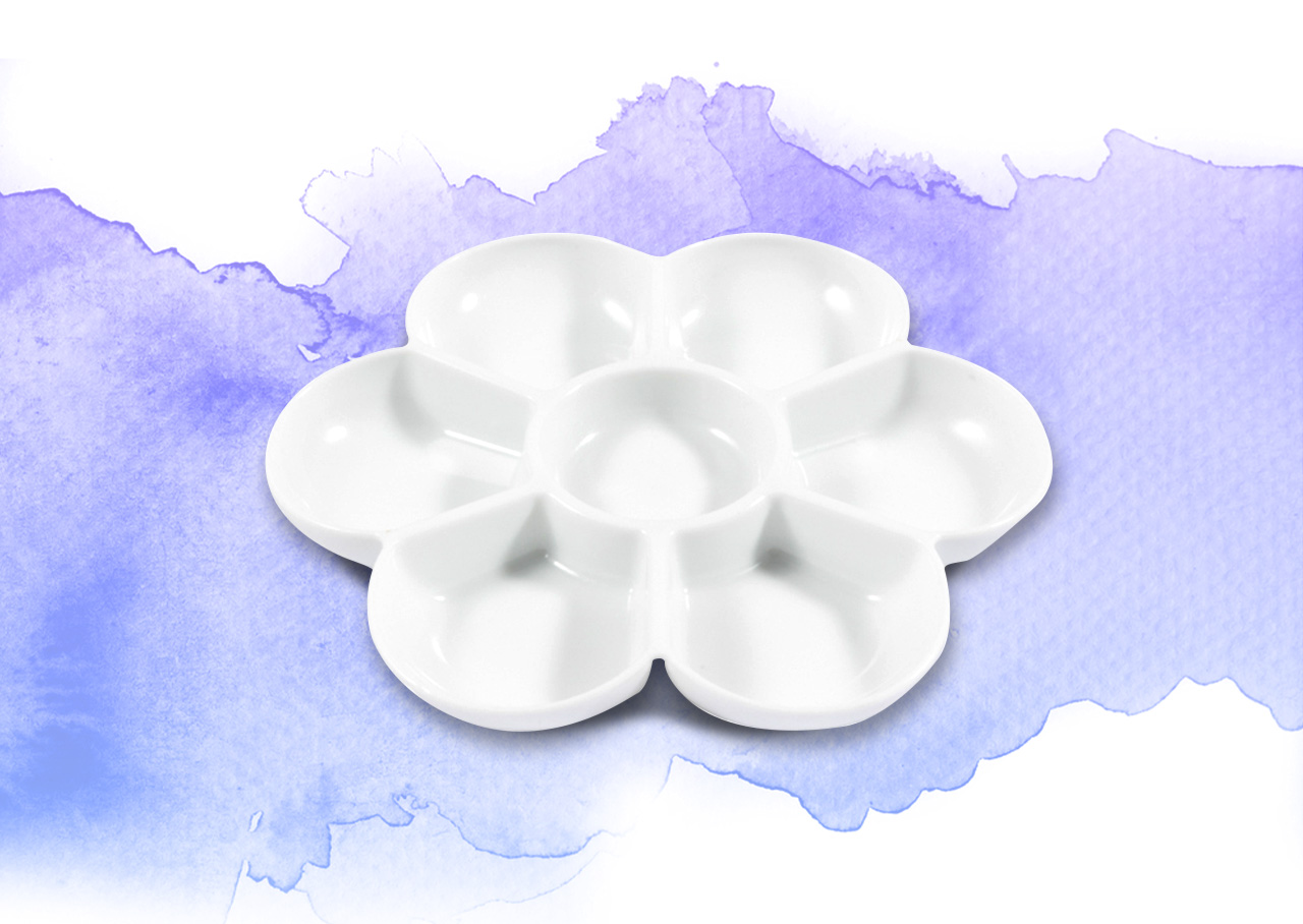 Jakar Flower Shaped Plastic Palette