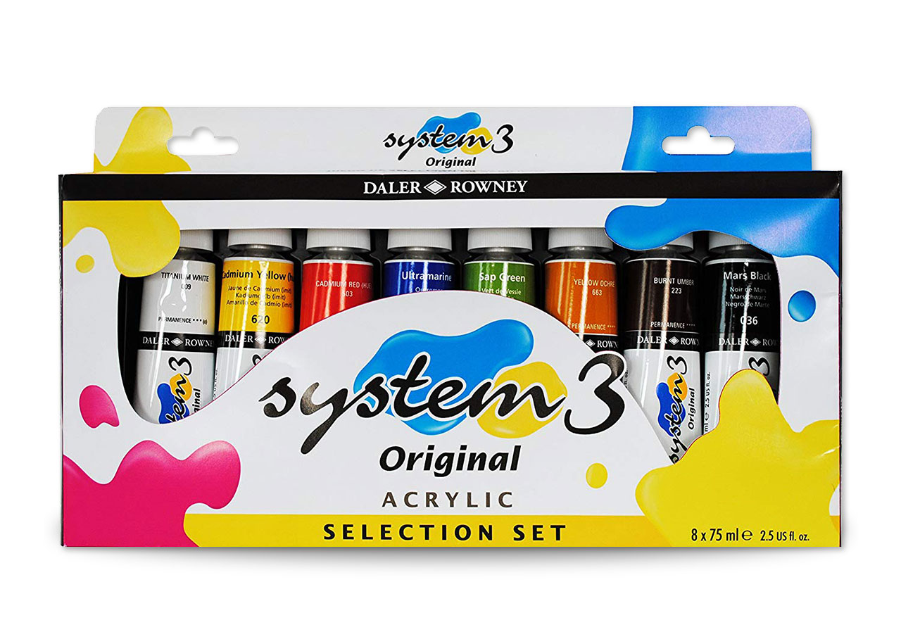 Daler Rowney System 3 Acrylic Paint Selection Set
