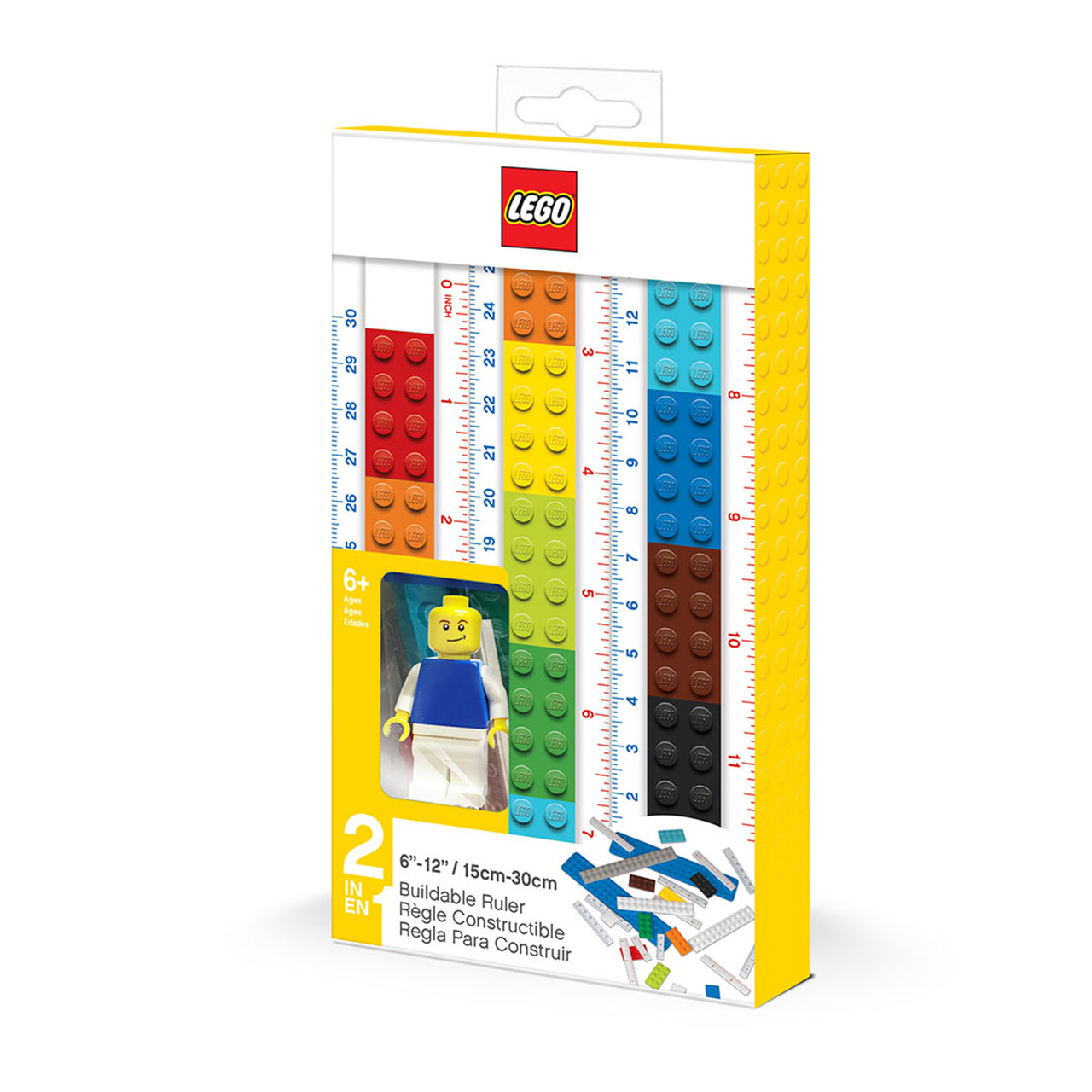 Lego 2.0 Convertible Ruler with Minifigure