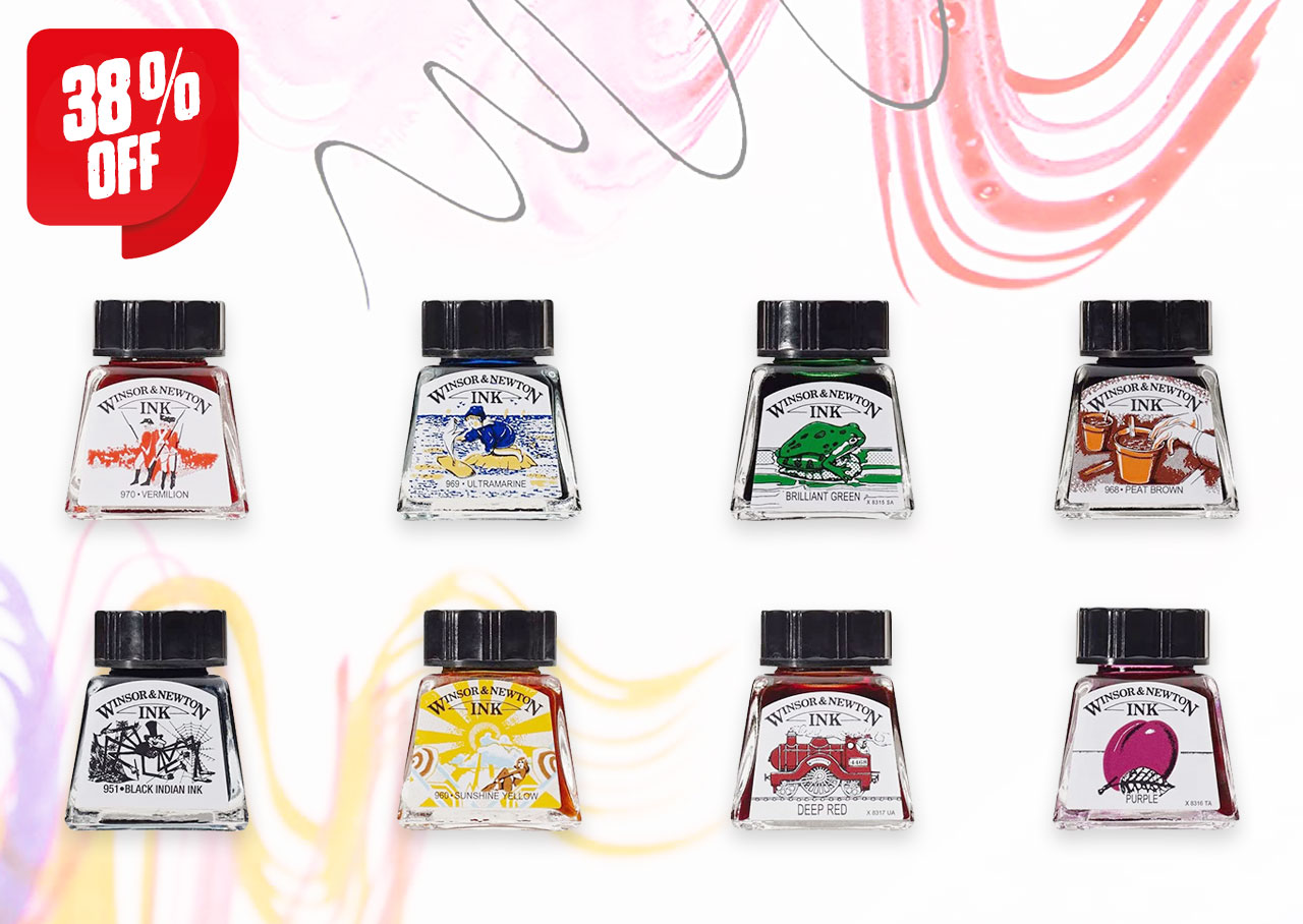 Winsor & Newton William Collection Ink Set